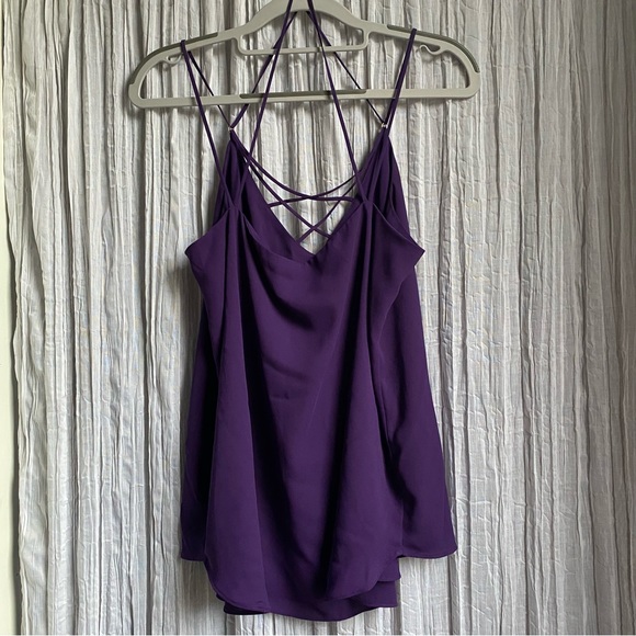 Express Cage Front Spaghetti Strap Tank - Picture 7 of 8